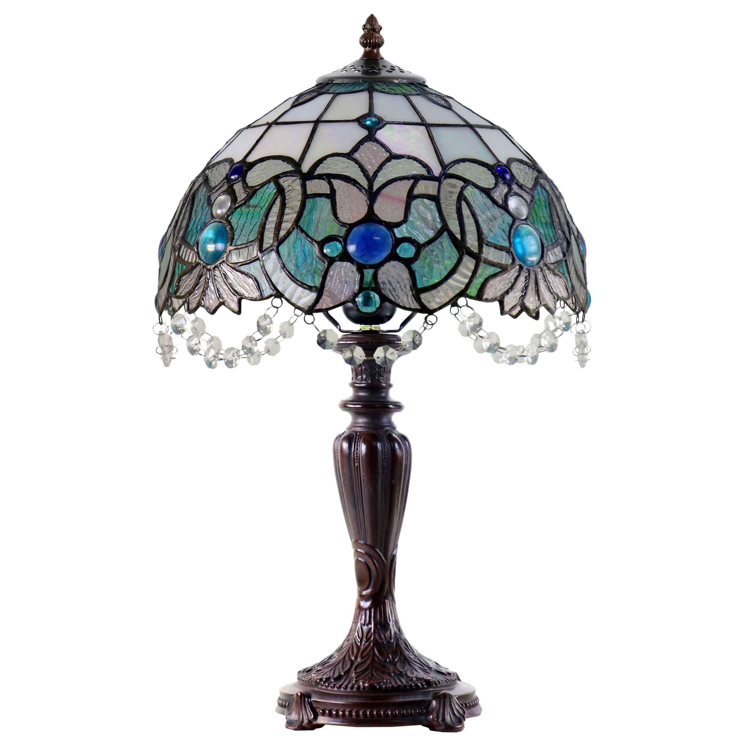 Beaded Ornament Tiffany Stained Glass Table Lamp (Available in 3 Sizes)