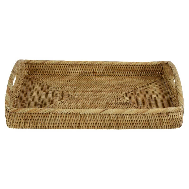 Chic Rattan Rectangle Serving Tray (Available in 2 Sizes)