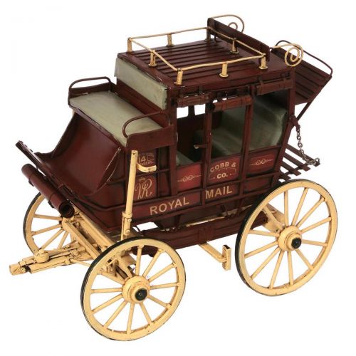 Cobb & Co Mail & Passenger Coach Metal Decor (Available In 2 Sizes)