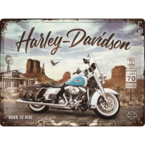 Harley Davidson Route 66 Road King Metal Sign (Available in 2 Sizes)