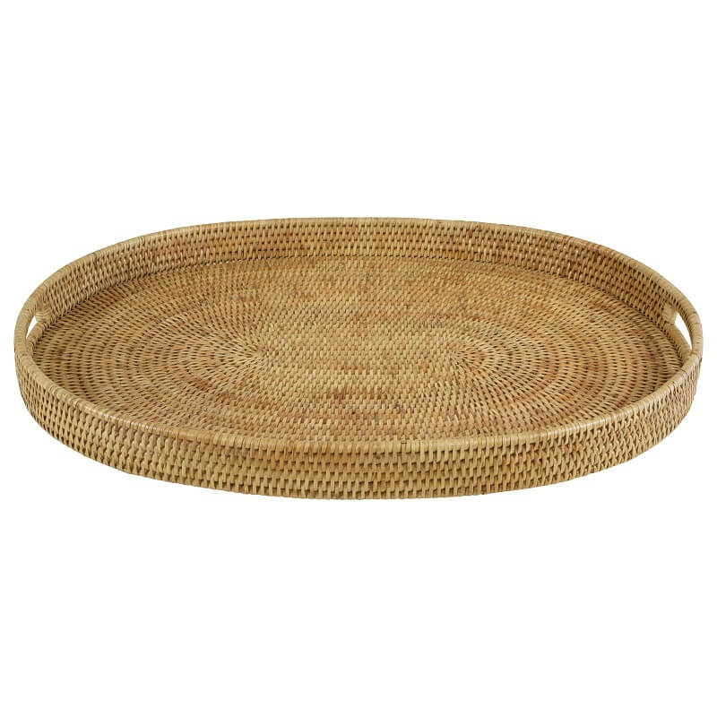 Multipurpose Rattan Serving Tray - Oval (Available in 2 Sizes)