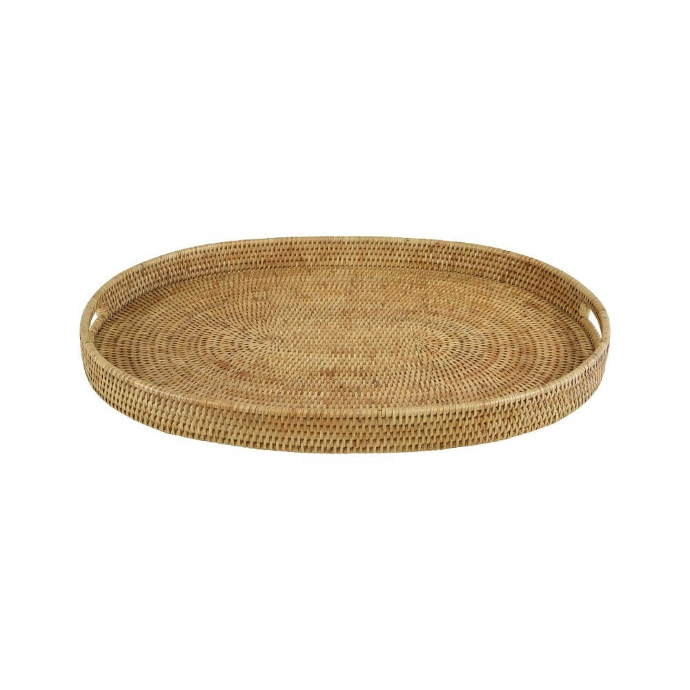 Multipurpose Rattan Serving Tray - Oval (Available in 2 Sizes)
