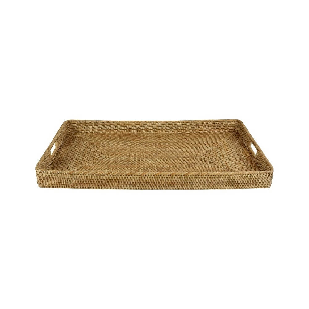 Multipurpose Rattan Serving Tray - Rectangle (Available in 3 Sizes)