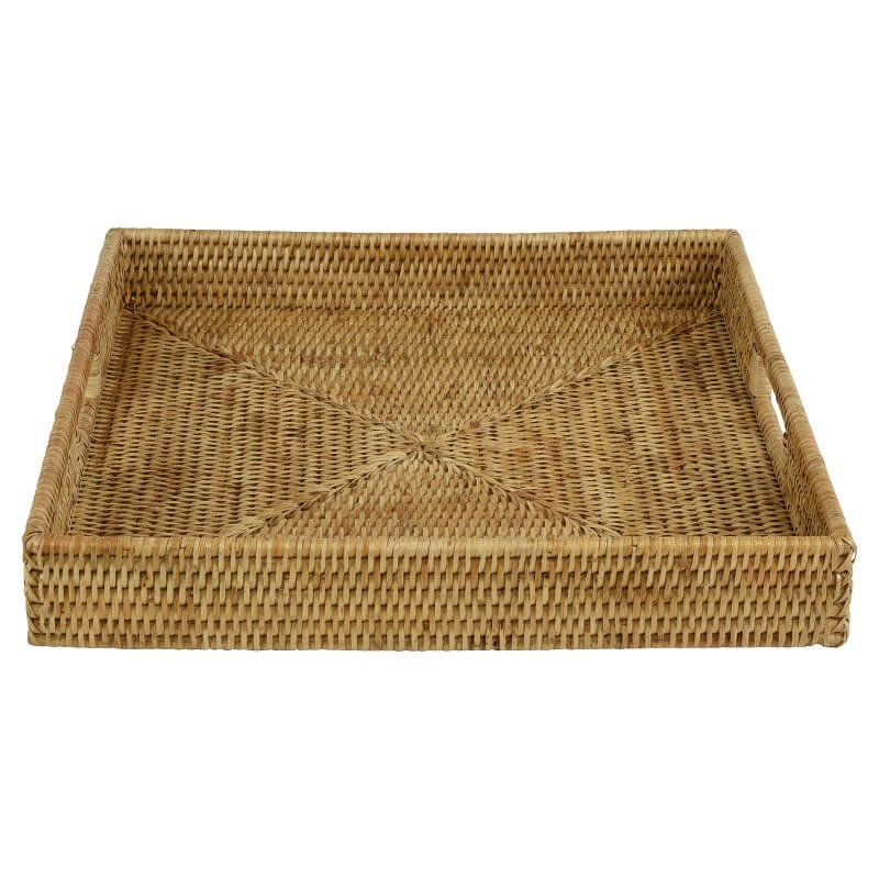 Multipurpose Rattan Serving Tray - Square (Available in 2 Sizes)