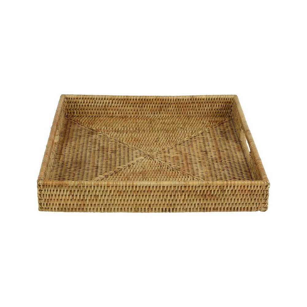 Multipurpose Rattan Serving Tray - Square (Available in 2 Sizes)