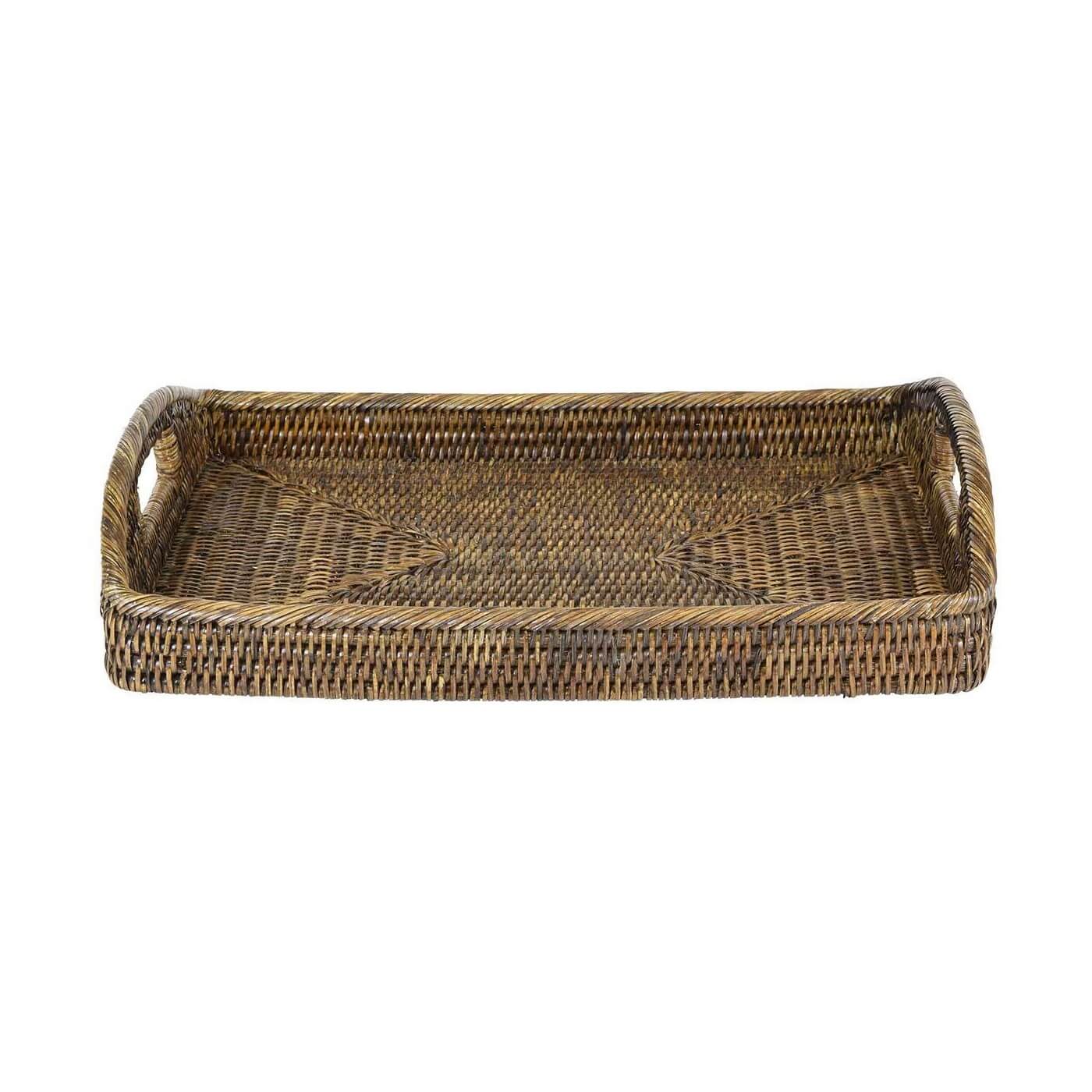 Chic Rattan Plantation Rectangle Serving Tray (Available in 2 Sizes)