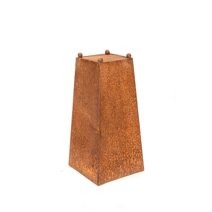 Rustic Metal Enclosed Fire Pit Stand (Available In 2 Sizes)