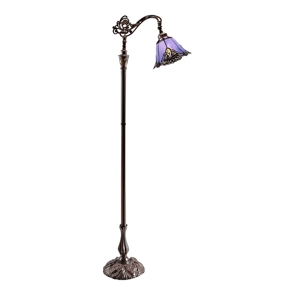 Triangle Aurora Downbridge Tiffany Glass Floor Lamp (Available in 4 Colors)