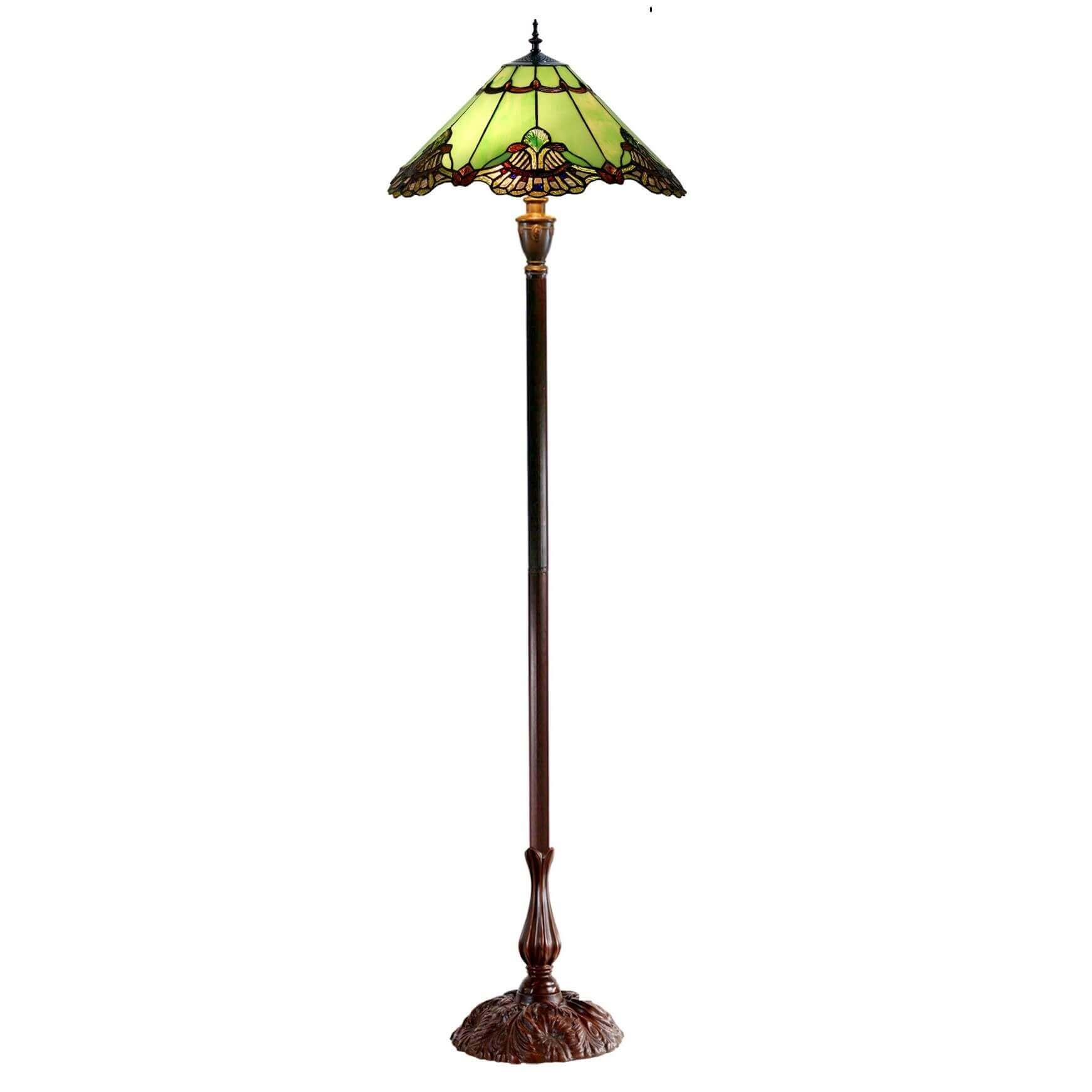 Triangle Aurora Tiffany Glass Floor Lamp (Available in 4 Colors)