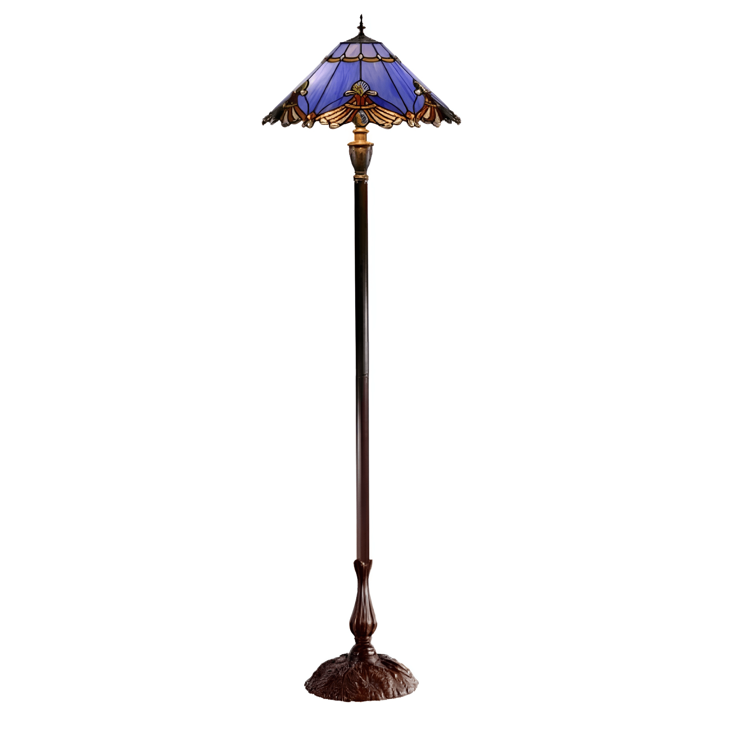 Triangle Aurora Tiffany Glass Floor Lamp (Available in 4 Colors)