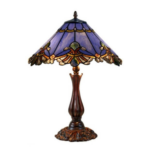 Triangle Aurora Tiffany Glass Table Lamp SMALL (Available in 4 Colors)