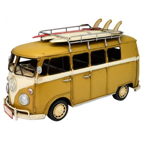 VW Kombi Van with 3 Surfboards Decor 32cms (Available in 3 Colors)