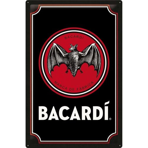 Bacardi Logo Metal Sign (Available in 2 Sizes)