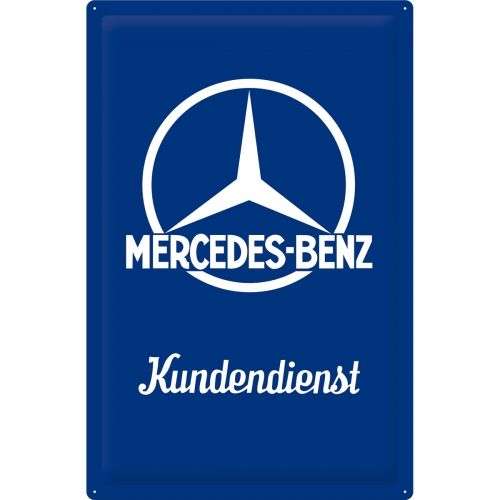 Mercedes Benz Logo Kundendienst Metal Sign (Available in 2 Sizes)