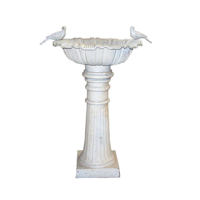 Cast Iron Lotus Bowl Bird Bath (Available in 2 Colors)