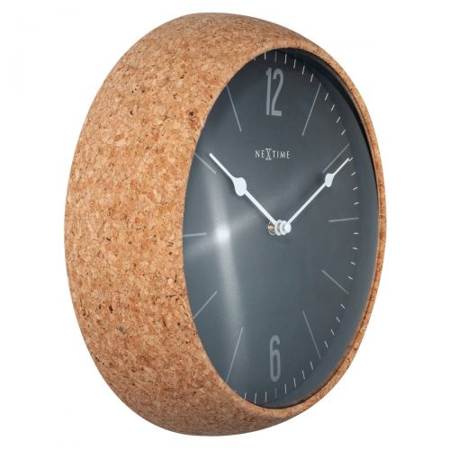 NeXtime Cork Wall Clock 30cm (Available in 2 Colors)