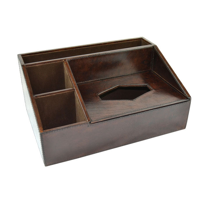 Elegant Leather Desk Organiser (2 Colors to Choose)