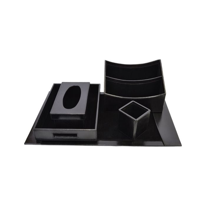 Executive Leather Desktop Organizer Set (6 Colors to Choose)