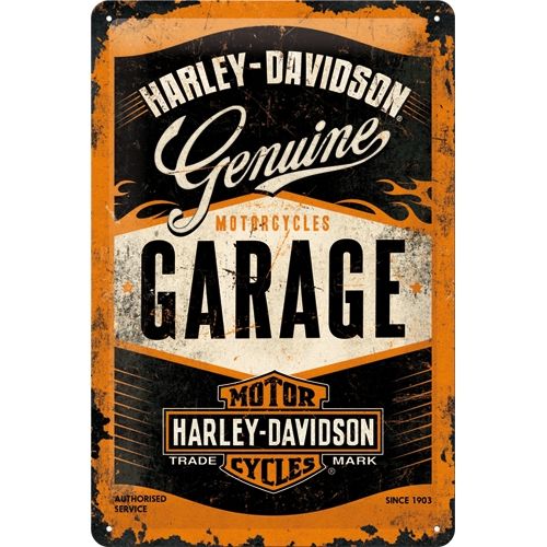 Harley Davidson Genuine Garage Metal Sign (Available in 4 Sizes)