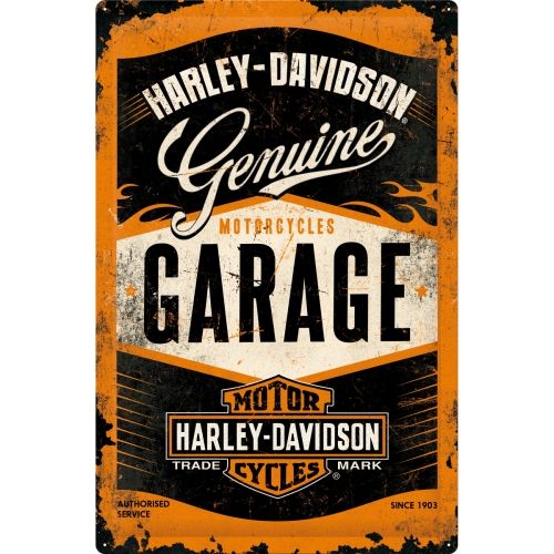 Harley Davidson Genuine Garage Metal Sign (Available in 4 Sizes)