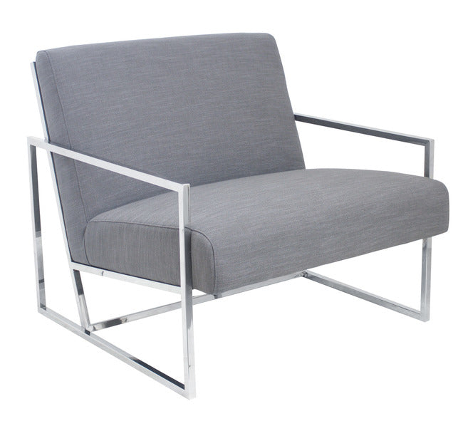 SteelCraft Armchair with Sleek Frame