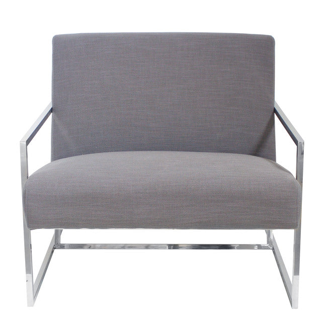 SteelCraft Armchair with Sleek Frame