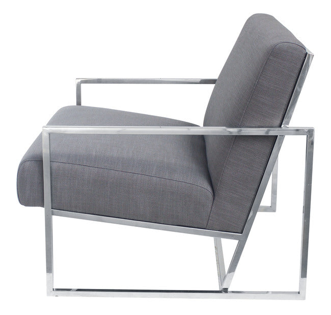 SteelCraft Armchair with Sleek Frame