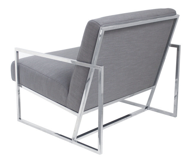 SteelCraft Armchair with Sleek Frame
