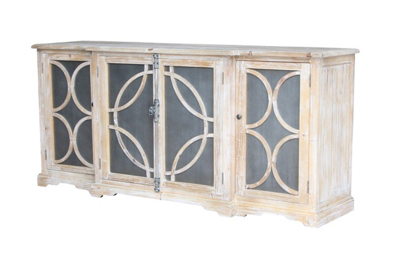 Byron Mirror Reclaimed Timber Sideboard (Choose from 2 Colours)
