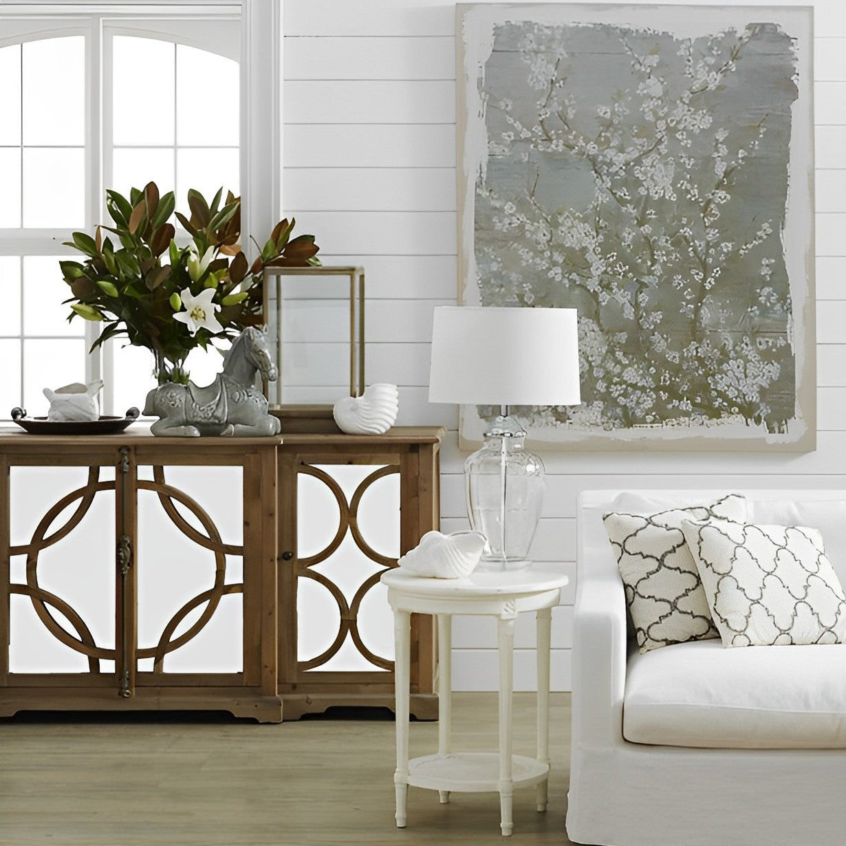 Byron Mirror Reclaimed Timber Sideboard (Choose from 2 Colours)