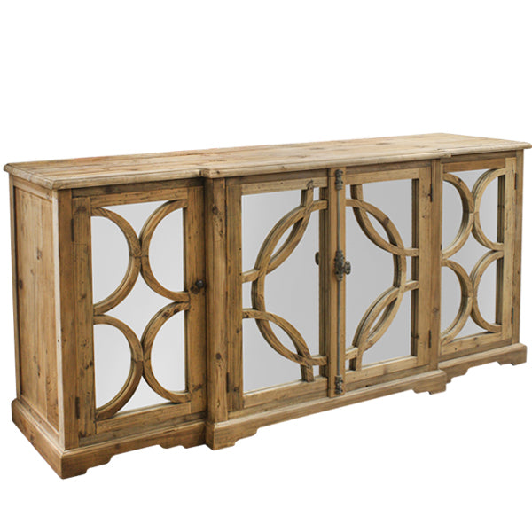Byron Mirror Reclaimed Timber Sideboard (Choose from 2 Colours)