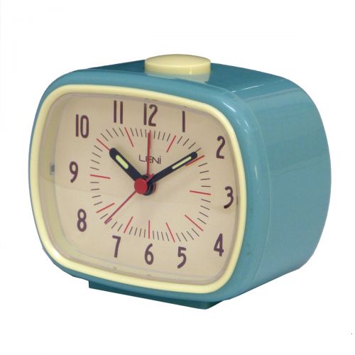 Retro Leni Bright Shades Alarm Clock (Available in 3 Colors)