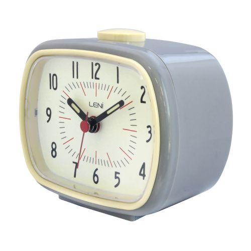Retro Leni Bright Shades Alarm Clock (Available in 3 Colors)