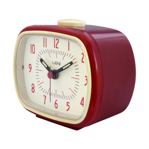 Retro Leni Bright Shades Alarm Clock (Available in 3 Colors)