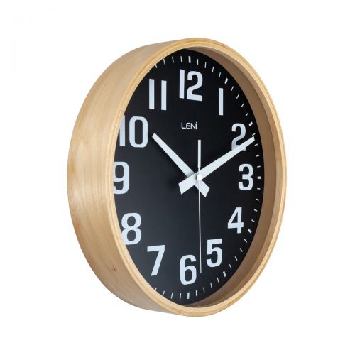 Leni Wooden Wall Clock (Available In 4 Colors)