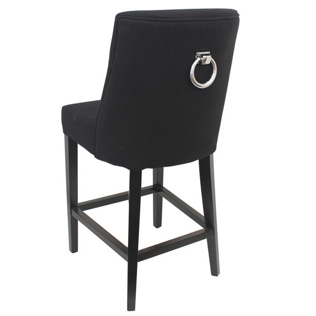 Ophelia Barstool With Chrome Ring (2 Colors to Choose)