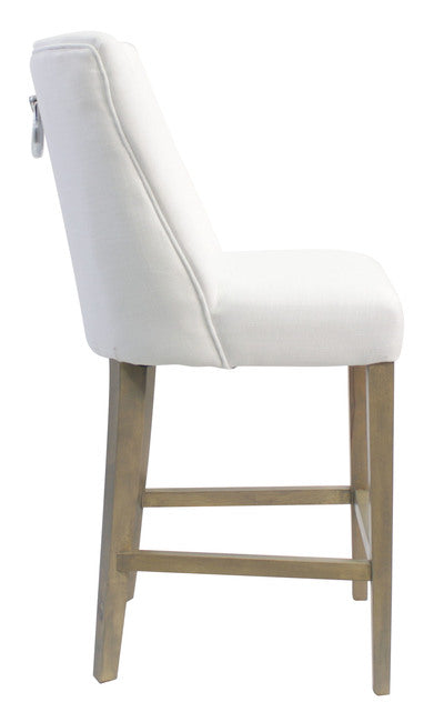 Ophelia Barstool With Chrome Ring (2 Colors to Choose)
