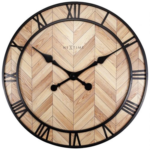 NeXtime Roman Wooden Wall Clock (Available in 2 Colors)