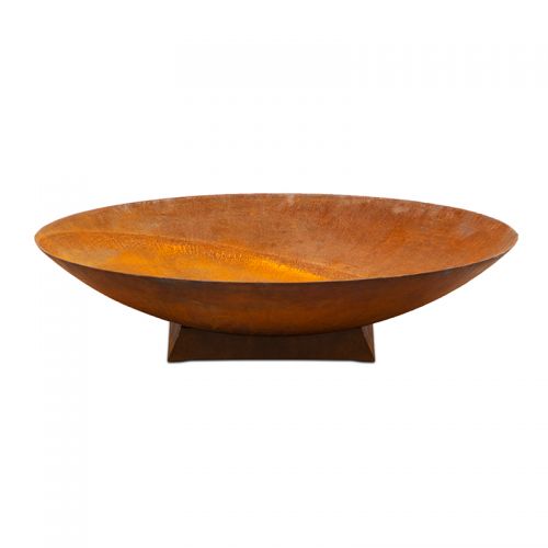 Rusty Shallow Cast Iron Fire Pit Bowl (Available in 4 Sizes)
