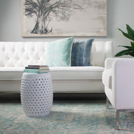 Shelly Ceramic Decorator Stool