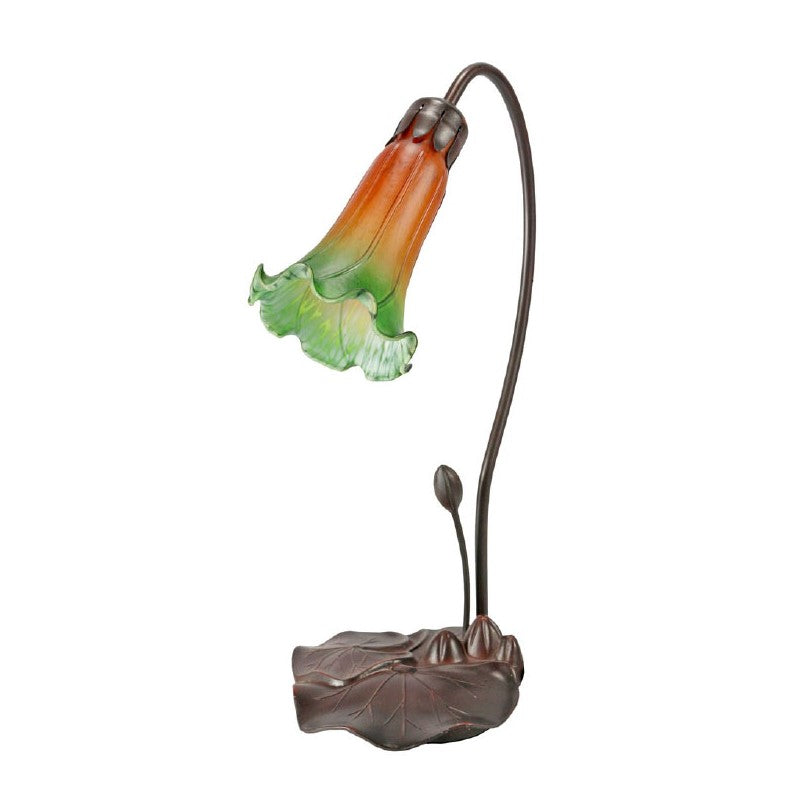 Single Lily Flower Tiffany Shade Table Lamp (Available in 7 Colors)