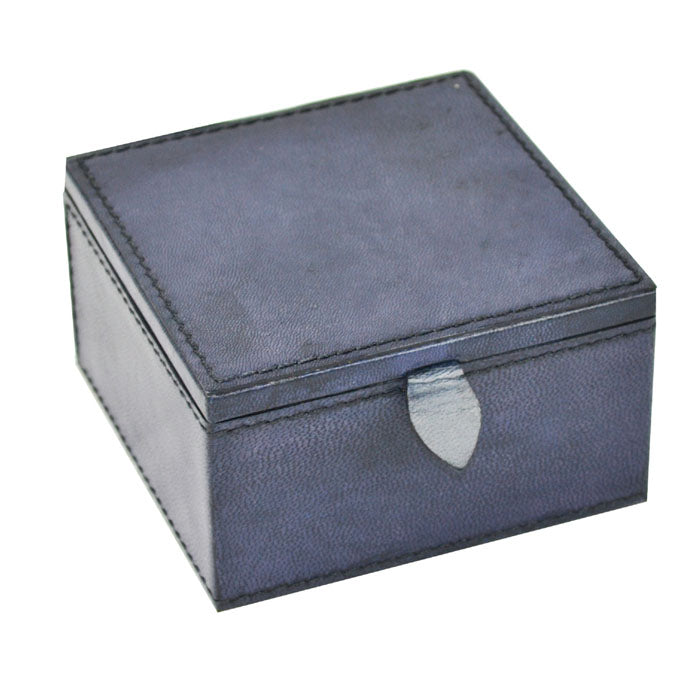 Square Leather Travel Jewelry Box (5 Colors to Choose)