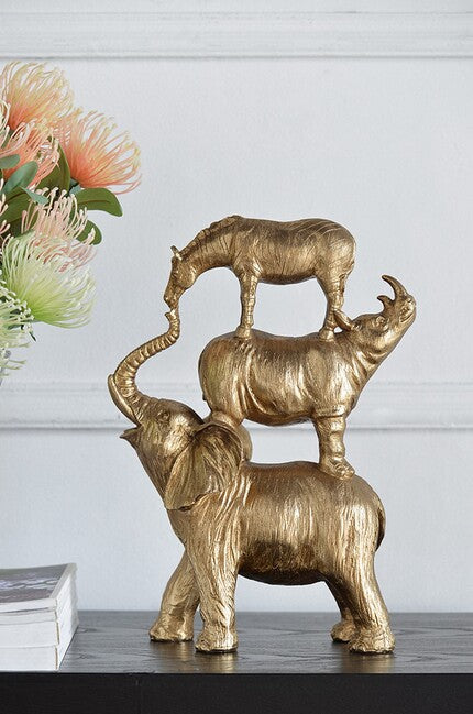 Tower of Animals Stacking Sculpture