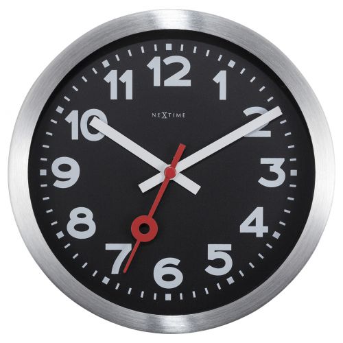 2 in 1 NeXtime Station Number Wall / Table Clock 19cm (Available in 2 Colors)