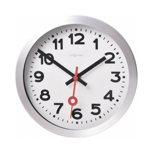 2 in 1 NeXtime Station Number Wall / Table Clock 19cm (Available in 2 Colors)