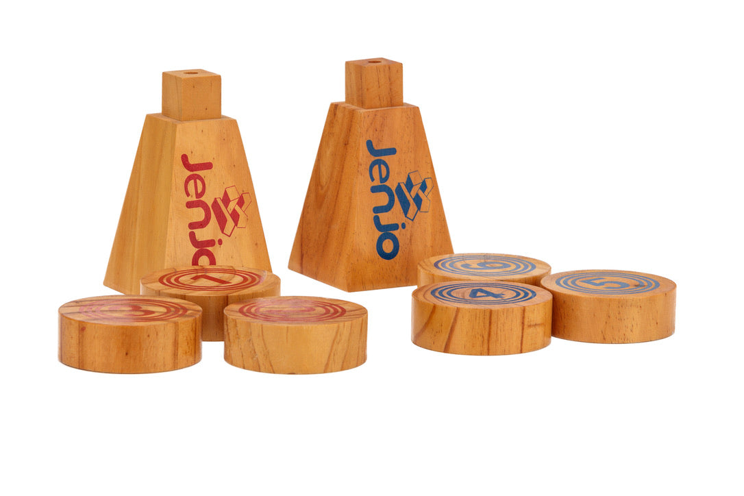 Wooden Rollers Bowling Outdoor Game