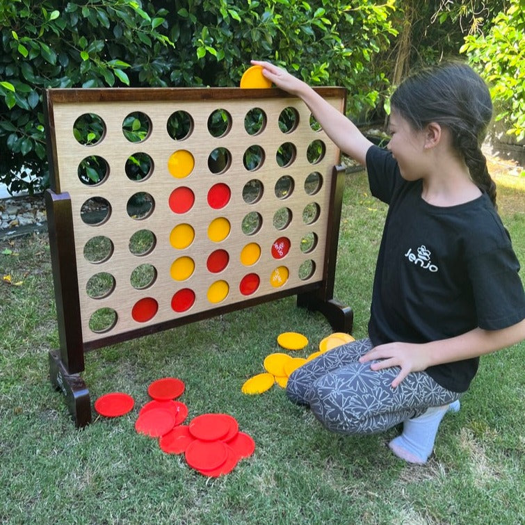 Mega Hardwood Connect Four In A Row Game 75x79cm