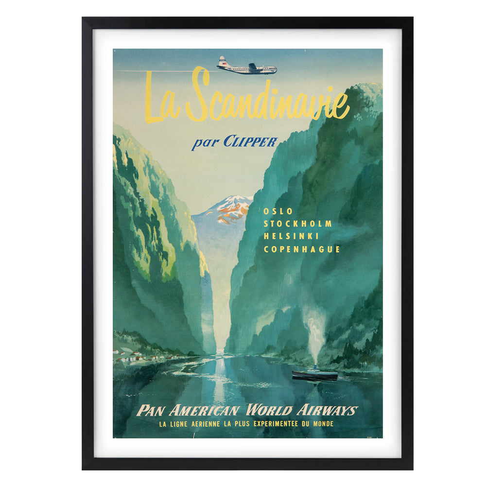 La Scandinavie Per Clipper 105cm x 81cm Framed A1 Art Print