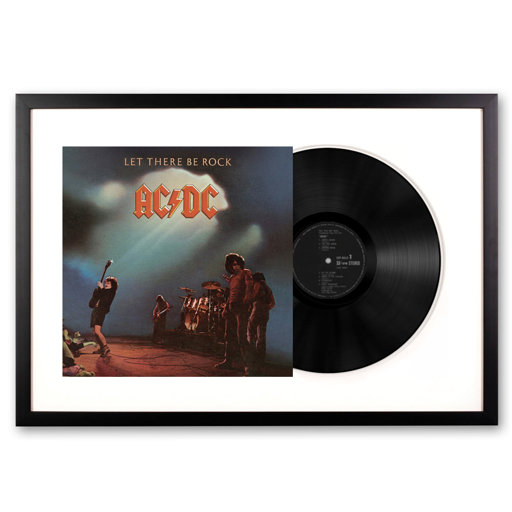 AC/DC Let there Be Rock Framed Vinyl Album Art