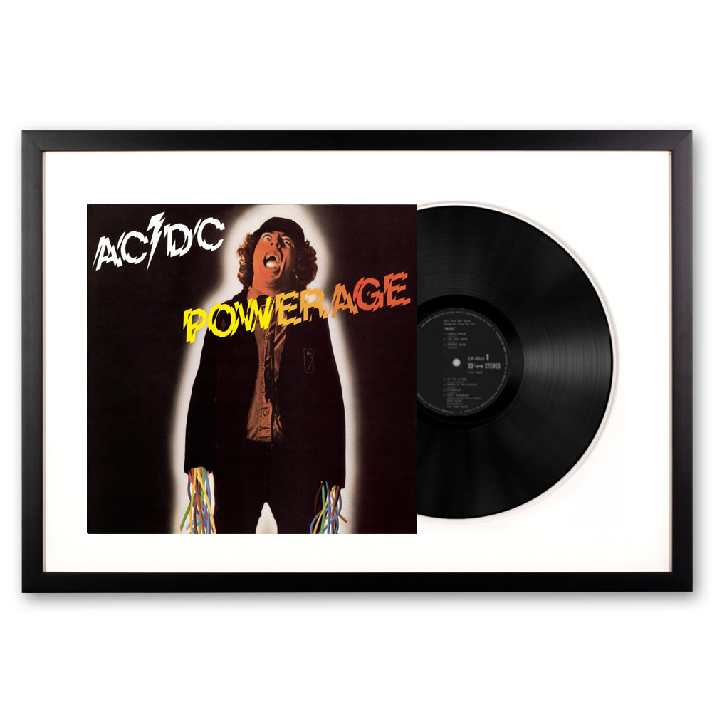 AC/DC Powerage Framed Vinyl Album Art